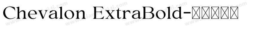 Chevalon ExtraBold字体转换